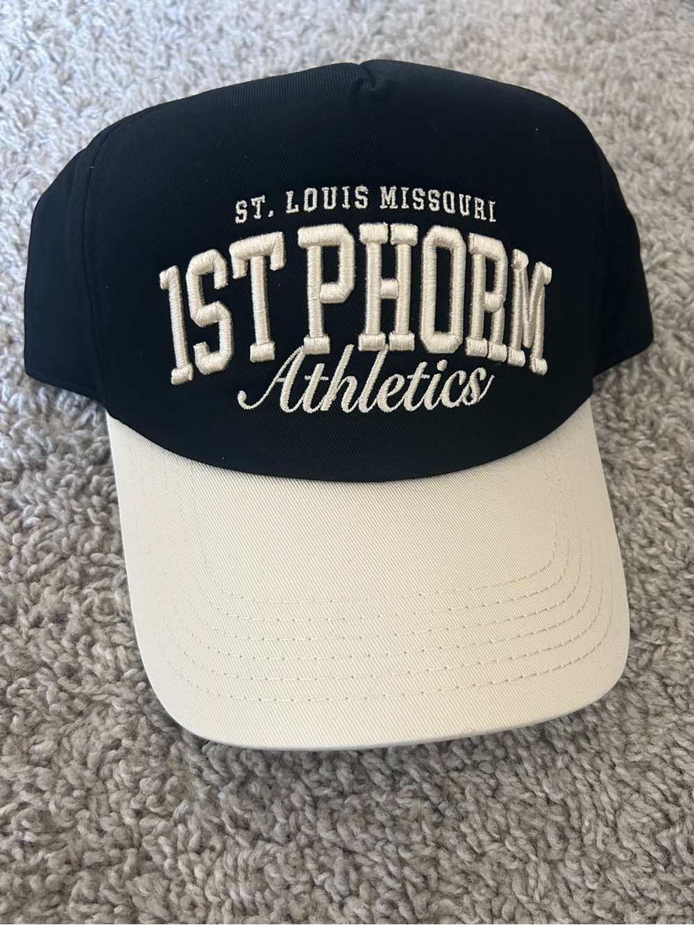 1st Phorm Athletics Two-Tone Baseball Cap - Black & Cream